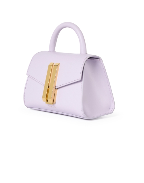 Front image - DeMellier - Nano Montreal Lilac Purple Leather Bag
