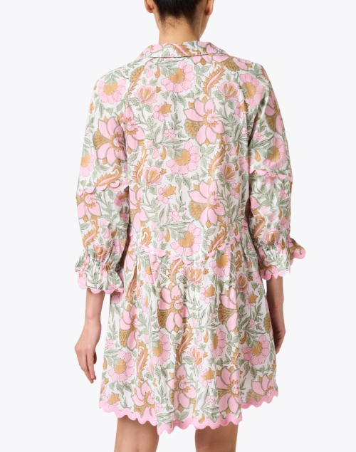 Back image - Juliet Dunn - Multi Floral Shirt Dress