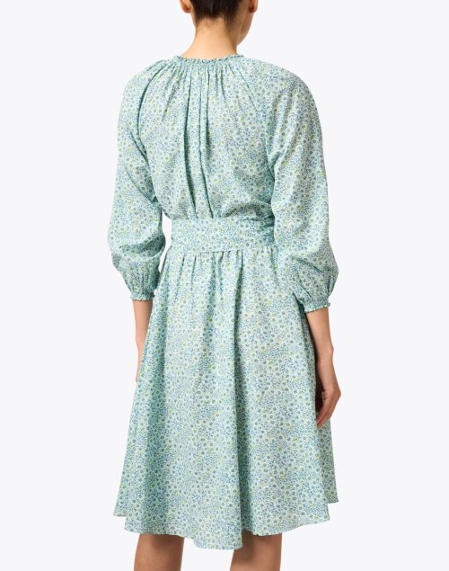 Back image - Soler - Raquel Floral Print Linen Dress
