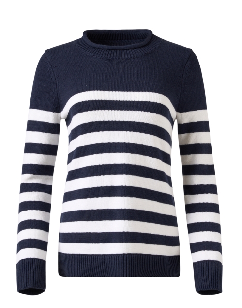 Product image - Sail to Sable - Navy and White Striped Sweater