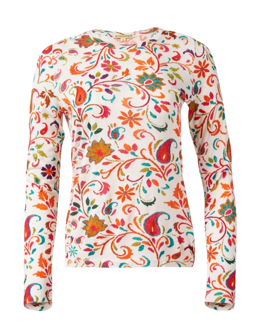 Product image - Pashma - Multi Paisley Print Cashmere Silk Sweater