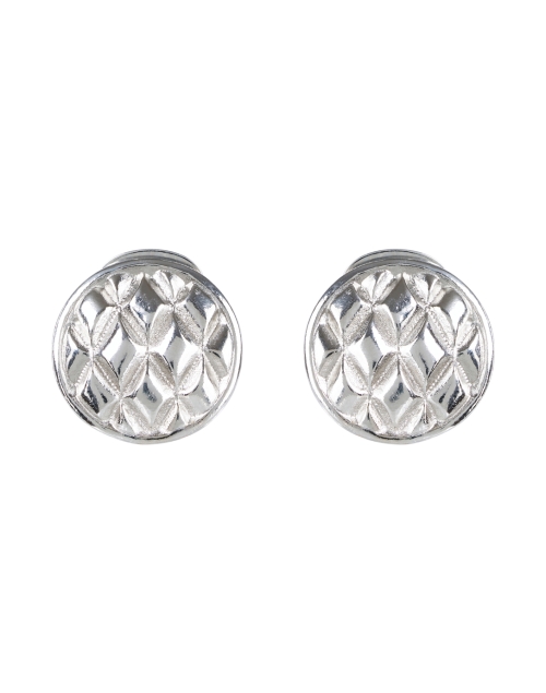 Product image - Ben-Amun - Silver Textured Disc Clip Earrings