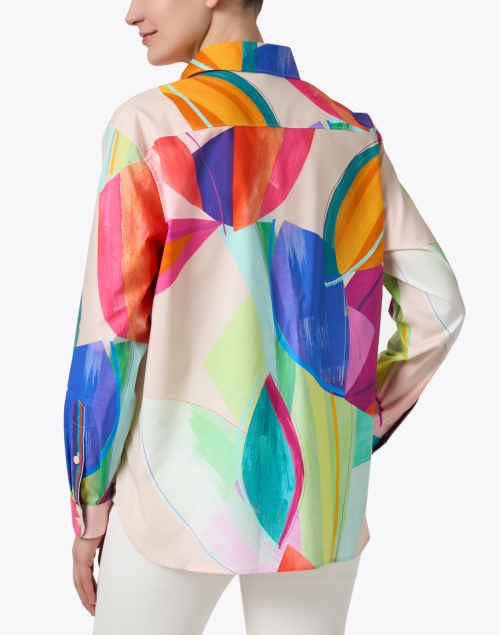 Back image - Hinson Wu - Halsey Multi Abstract Print Shirt