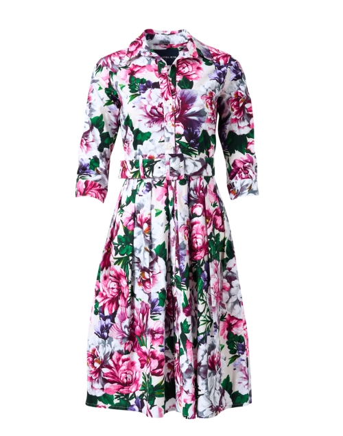 Product image - Samantha Sung - Audrey Pink Floral Print Stretch Cotton Dress