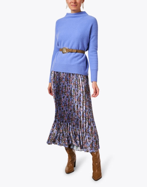 Look image - Vince - Blue Boiled Cashmere Sweater