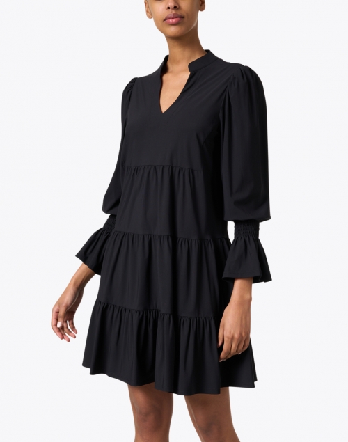 Front image - Jude Connally - Tammi Black Tiered Dress
