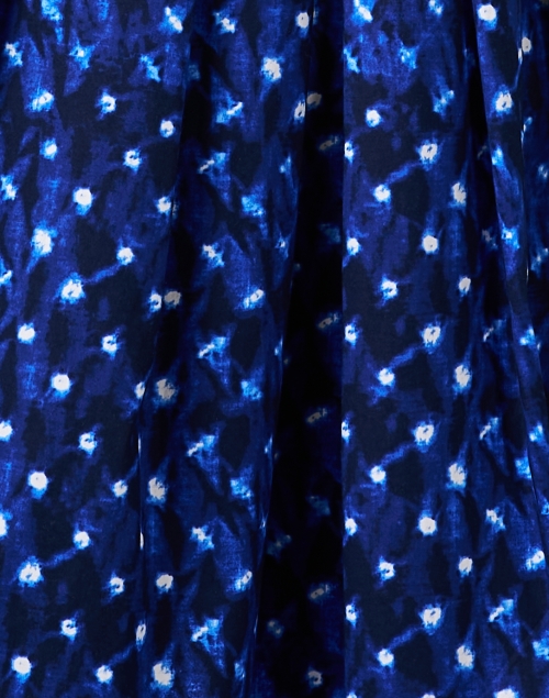 Fabric image - Samantha Sung - Audrey Blue Border Print Stretch Cotton Dress