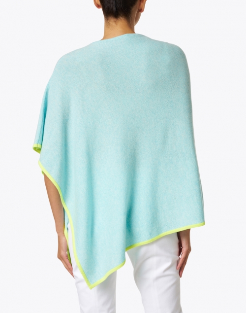 Kinross - Blue and Green Cashmere Poncho