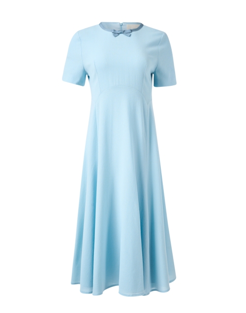 Jane Thea Blue Wool Crepe Dress