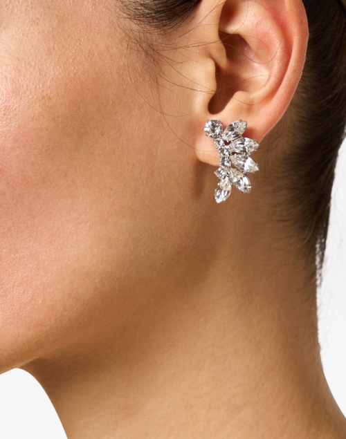 Jennifer Behr - Adira Crystal Silver Stud Earring