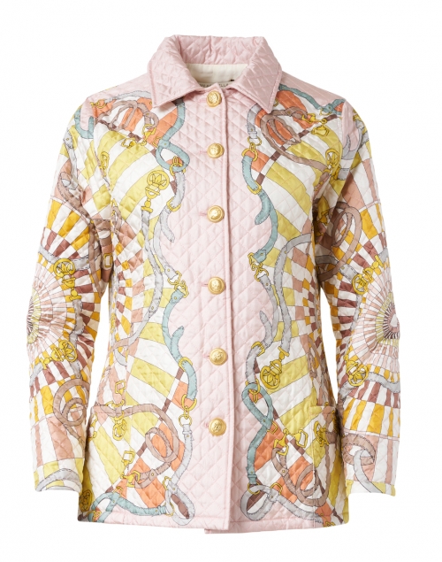 Product image - Rani Arabella - Firenze Melon Printed Silk Quilted Jacket