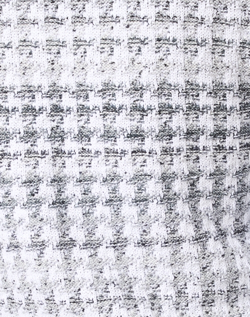 Fabric image - Amina Rubinacci - Grey Houndstooth Cotton Jacket