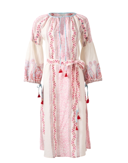 Product image - D'Ascoli - Magda Red Multi Print Cotton Dress