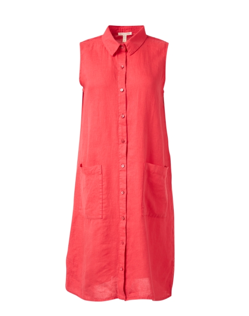 Product image - Eileen Fisher - Red Linen Shirt Dress