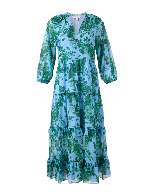 Product image - L.K. Bennett - Eleanor Blue Floral Print Dress