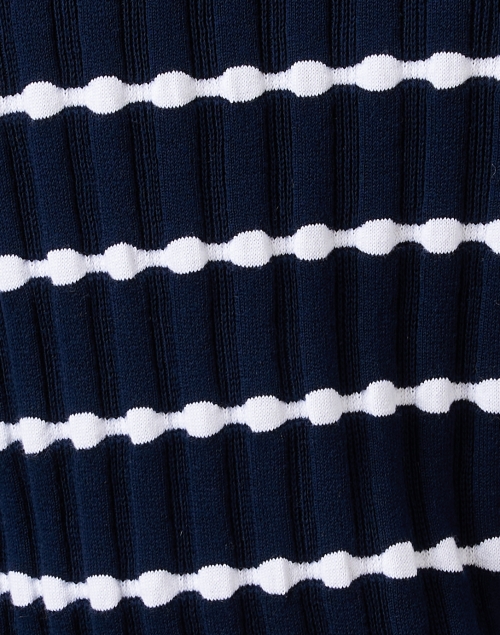 Fabric image - Blue - Navy Cotton Stripe Sweater