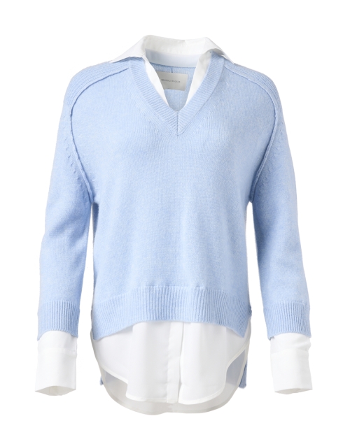 Product image - Brochu Walker - Sky Blue Sweater with White Underlayer