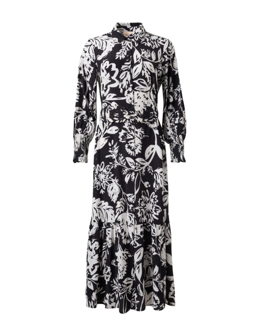 Product image - Figue - Indiana Black and White Floral Shirt Dress