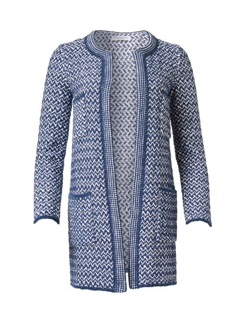 Product image - Amina Rubinacci - Marsiglia Blue and White Cotton Jacket