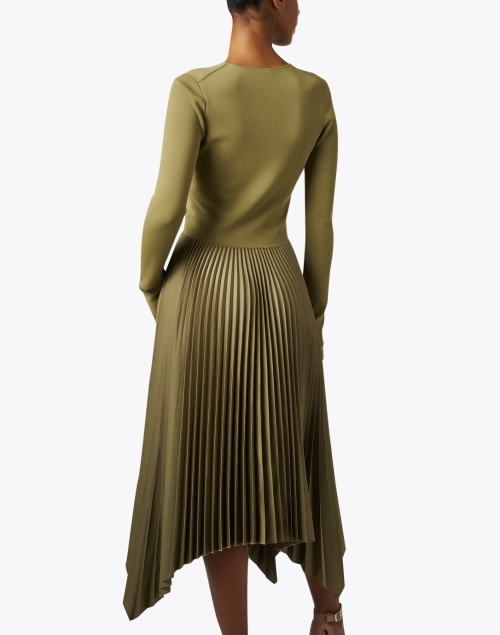 Back image - Joseph - Dubois Olive Green Dress