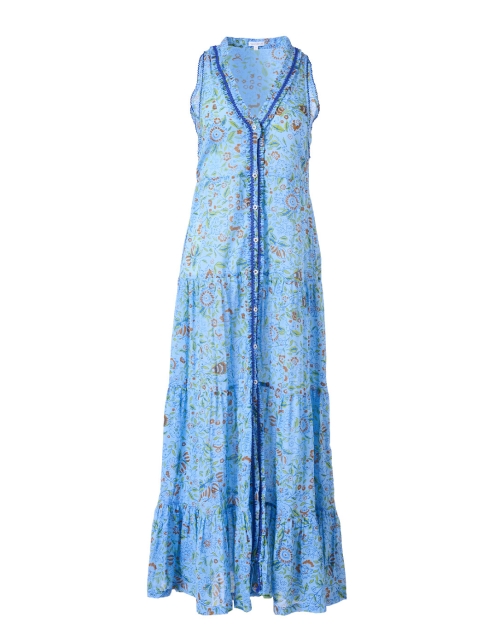 Poupette St Barth Nana Blue Print Dress