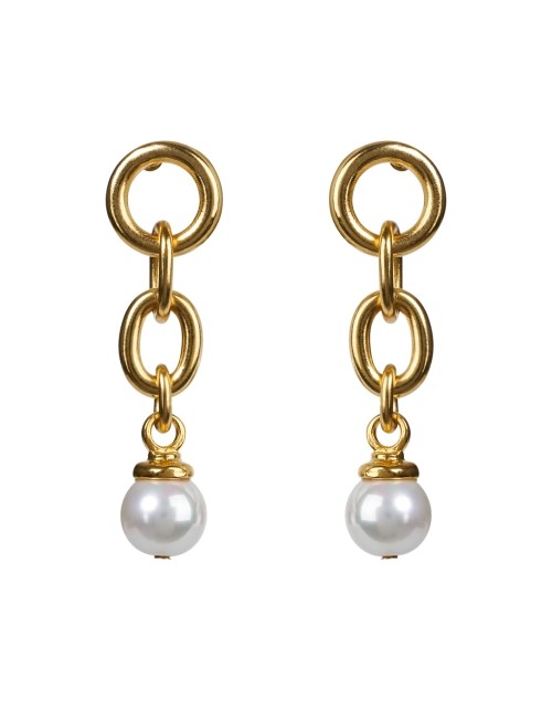 Product image - Ben-Amun - Gold and Pearl Drop Earrings