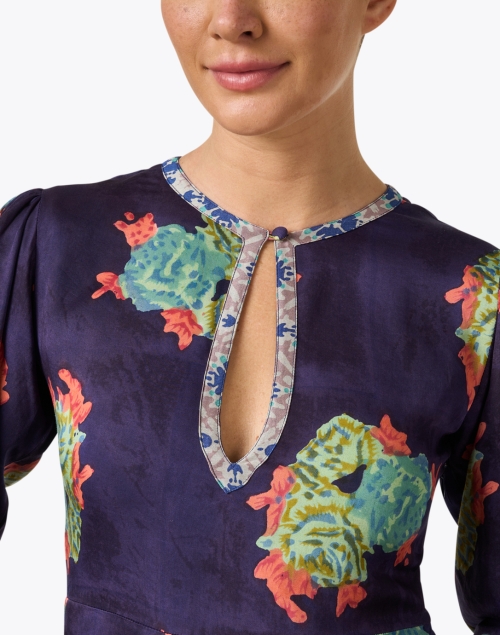Extra_1 image - Lisa Corti - Manhattan Purple Print Maxi Dress