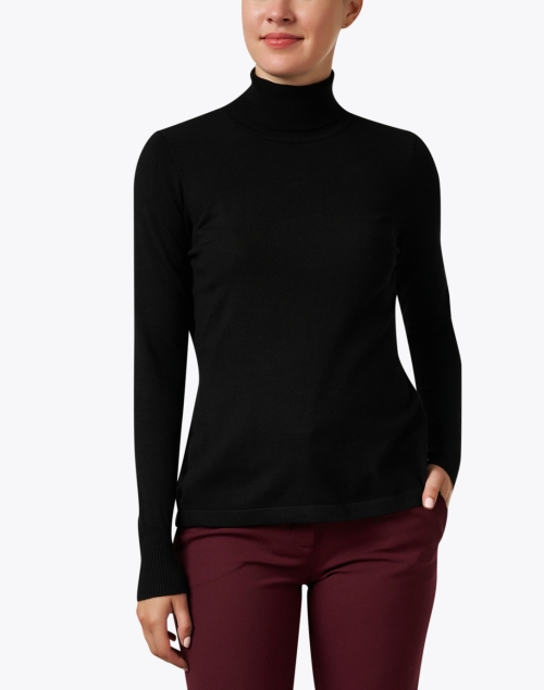Front image - J'Envie - Black Mock Neck Sweater