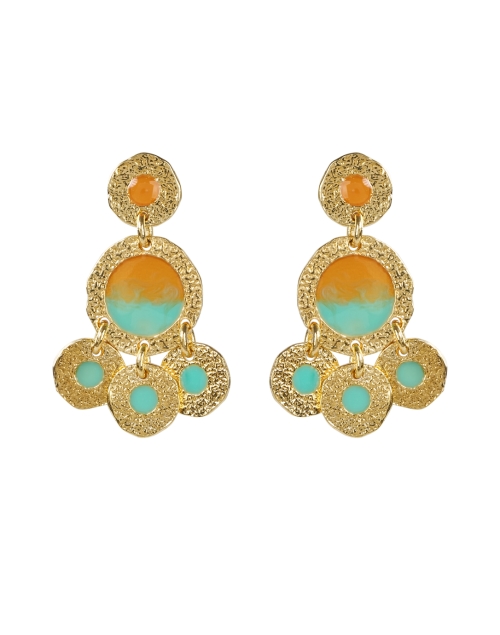 Product image - Gas Bijoux - Blue and Orange Drop Earrings