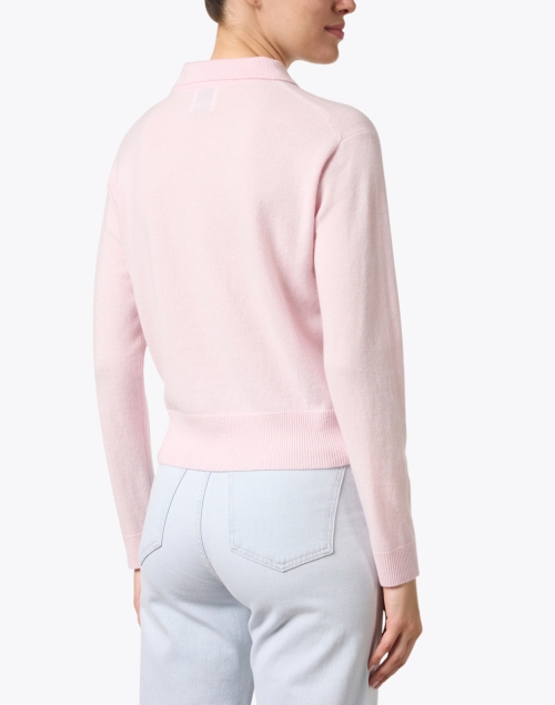 Back image - Allude - Light Pink Wool Cashmere Sweater
