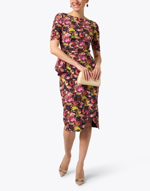 Floral Cropped Sleeve Dress