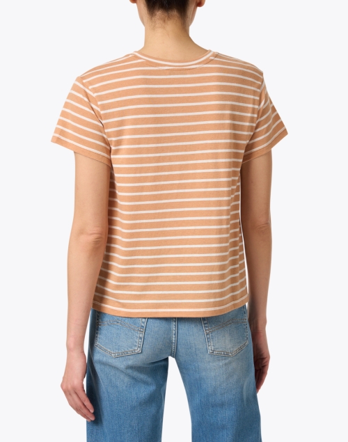 Back image - Vince - Orange and White Striped Tee