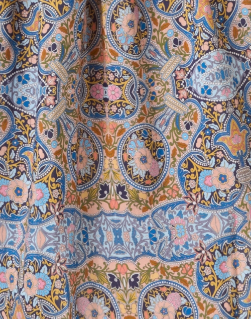 Fabric image - Shoshanna - Blue Border Print Dress
