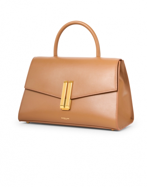 Front image - DeMellier - Montreal Deep Toffee Smooth Leather Bag