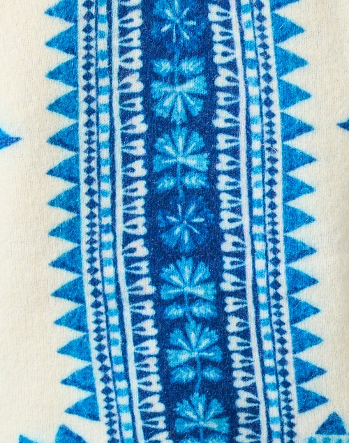 Fabric image - Farm Rio - Blue White Floral Print Cardigan