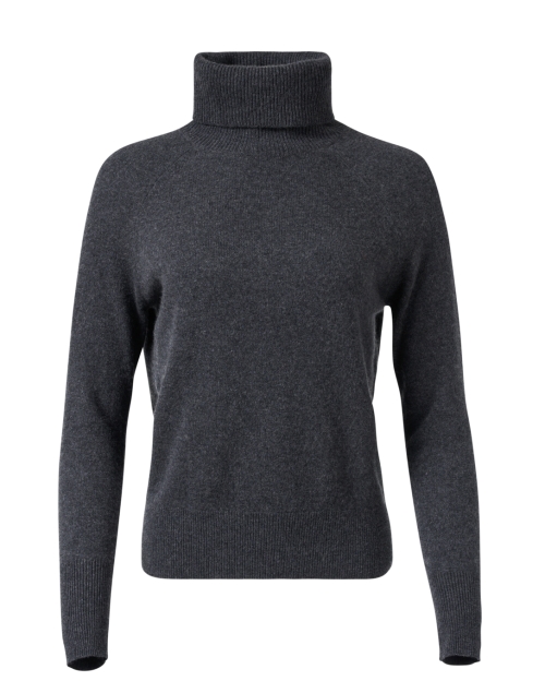 Product image - White + Warren - Charcoal Grey Cashmere Turtleneck Sweater