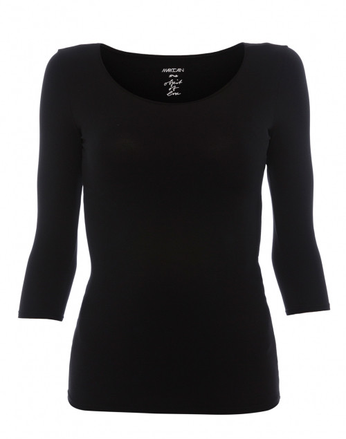 Product image - Marc Cain - Black Scoop Neck Top