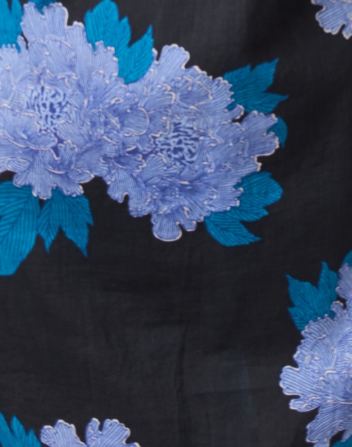 Fabric image - Lisa Corti - Radha Black and Blue Print Tunic Dress