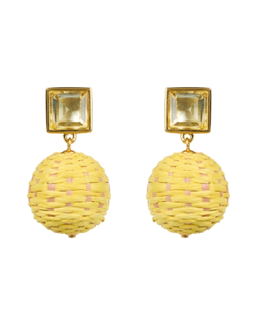 Product image - Lizzie Fortunato - Paradiso Yellow Woven Drop Earrings