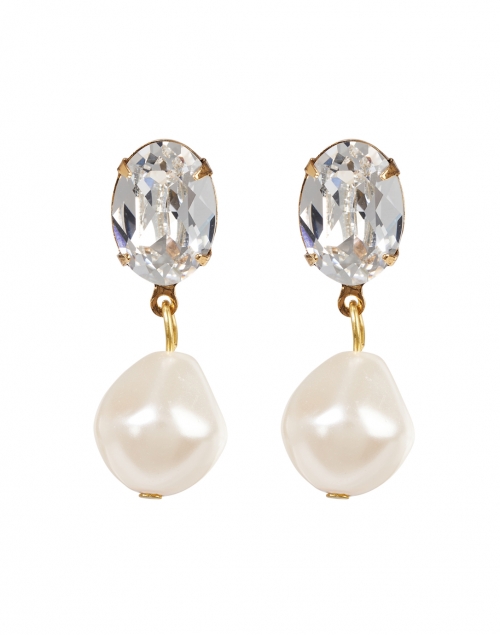 Product image - Jennifer Behr - Tunis Diamond and Pearl Drop Earrings