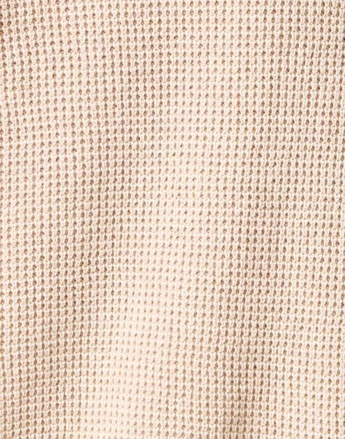 Fabric image - Lisa Todd - Beige Pointelle Sleeve Top