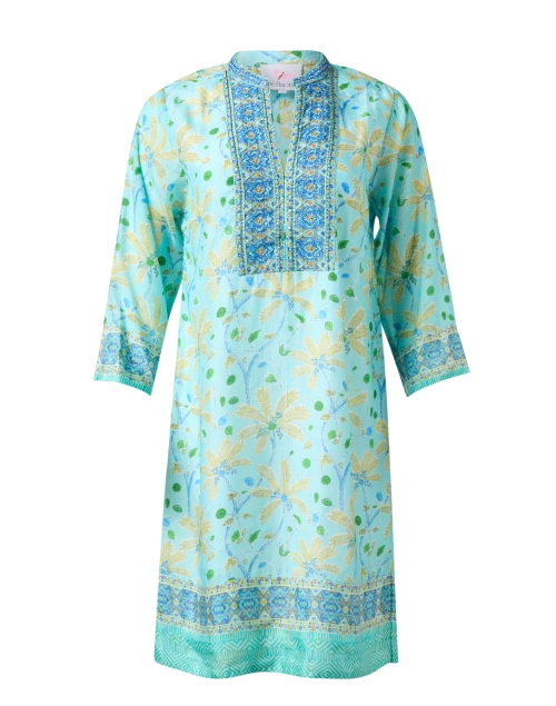 Product image - Bella Tu - Turquoise Print Tunic Dress