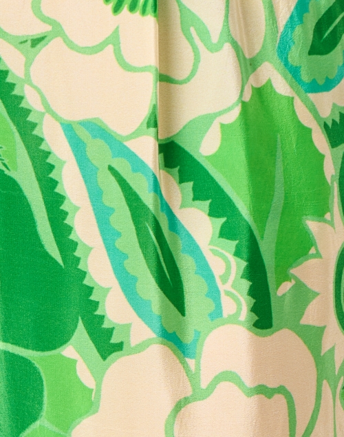 Fabric image - Farm Rio - Green Floral Print Pant