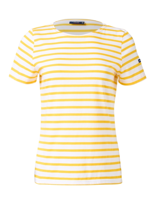 Product image - Saint James - Etrille Yellow and White Striped Cotton Tee