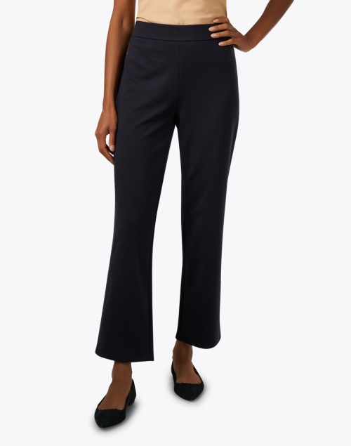 Front image - Eileen Fisher - Navy Straight Ankle Pant