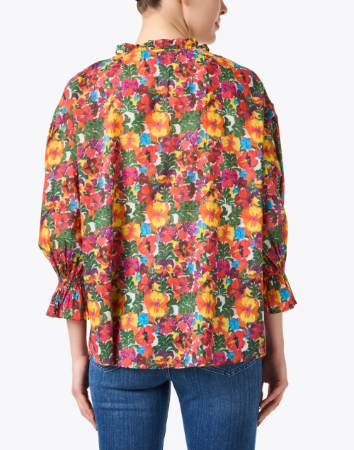 Back image - Ro's Garden - Rachel Multi Floral Print Cotton Blouse