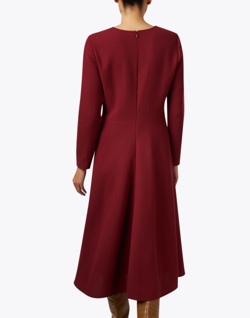 Back image - Lafayette 148 New York - Burgundy Wool Dress