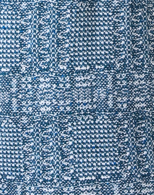 Fabric image - Amina Rubinacci - Rotella Blue Tweed Coat 