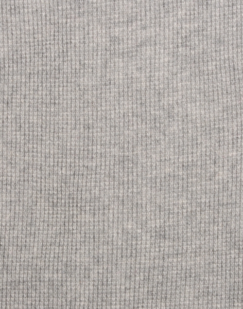 Fabric image - White + Warren - Heather Grey Cashmere Thermal Knit Wrap