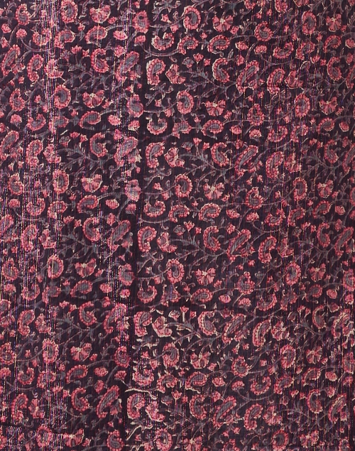 Fabric image - Bell - Jane Pink and Brown Multi Print Kaftan